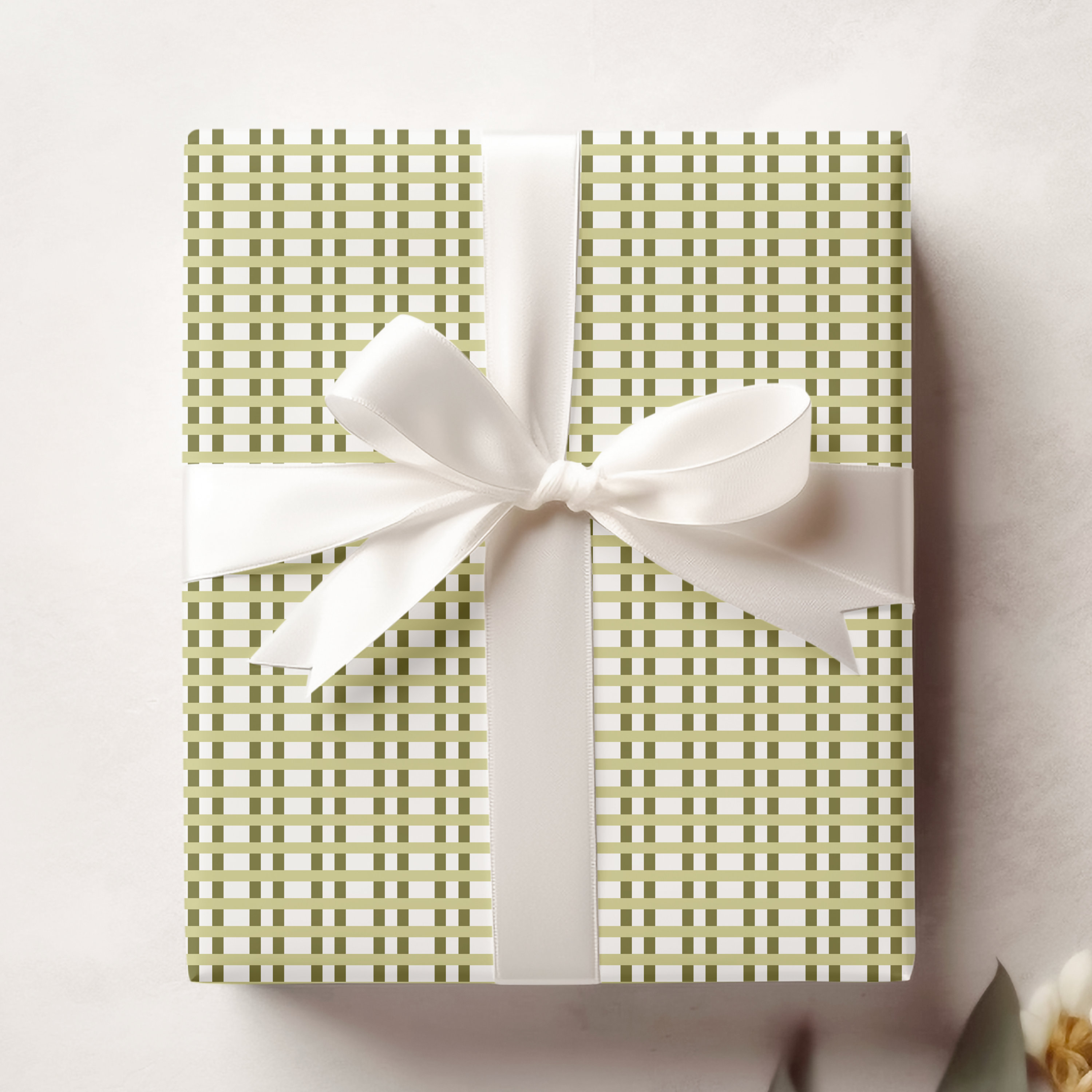 Green Check Gift Wrap, Striped Wrapping, Multi Stripes Wrapping Paper ...