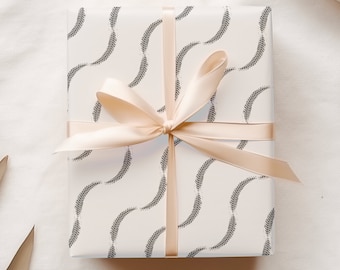 Tire Marks Wrapping Paper, Unique Gift Wrap for Him, All Occasion, Modern Wrapping, Minimalist Design