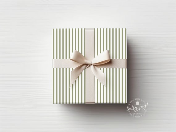 Striped on sale gift wrap