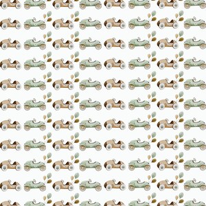 Race Car Gift Wrap, Illustrated Cars Wrapping Paper, Toddler Birthday Party, Baby Shower Present image 2