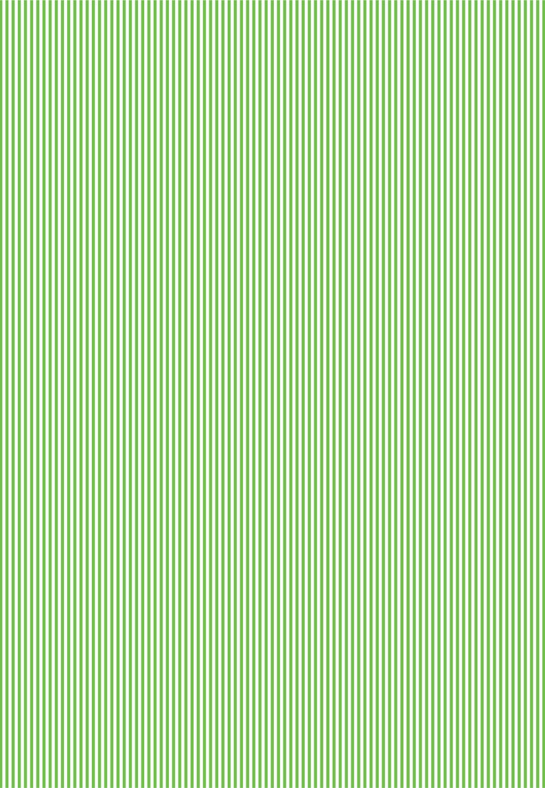 Green and White Oxford Stripe Wrapping Paper, Classic Striped Gift Wrap, Preppy Wrapping image 2