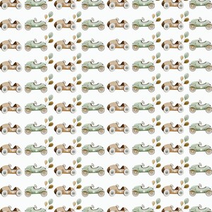 Race Car Gift Wrap, Illustrated Cars Wrapping Paper, Toddler Birthday Party, Baby Shower Present no number