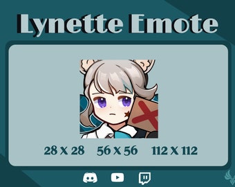 Lynette Genshin Impact Emote for Twitch/Discord/Youtube/Streaming