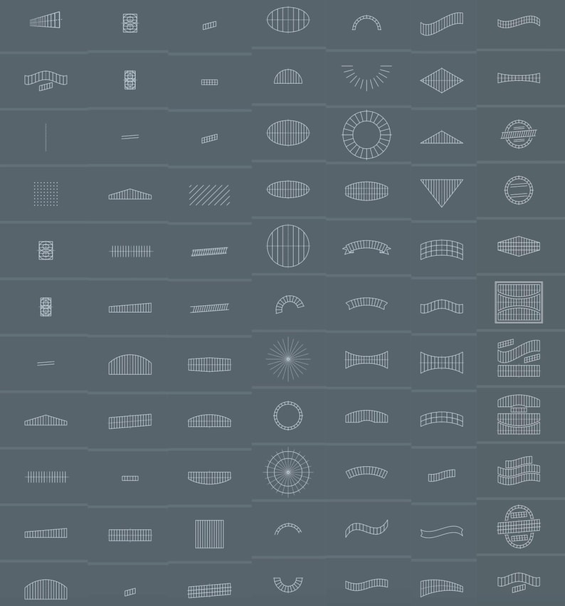 Lettering Type Composition Grid 70 Procreate Lettering Grid Stamps | Lettering Template | Calligraphy ...
