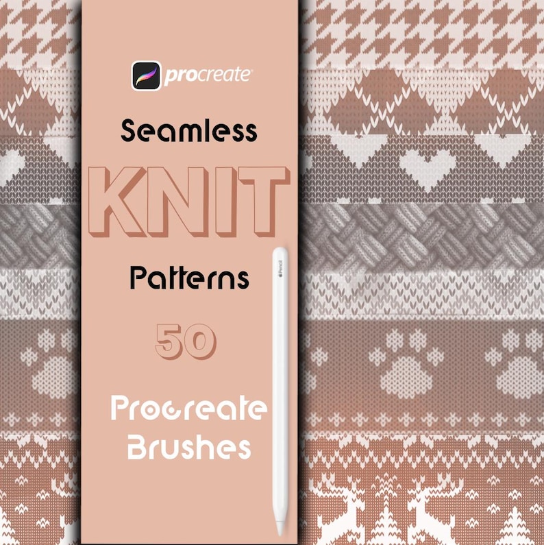 knitting textures brushes, procreate brushes, knit kit, pattern brushes, Christmas patterns, warm, winter, jumper, clothing design, knit patterns, procreate brushes