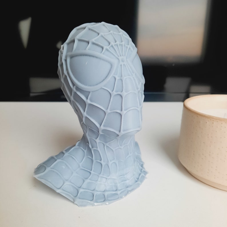 Spiderman-figur | 3D-tryckt staty handmålad | Spiderman-byst Ready to Paint