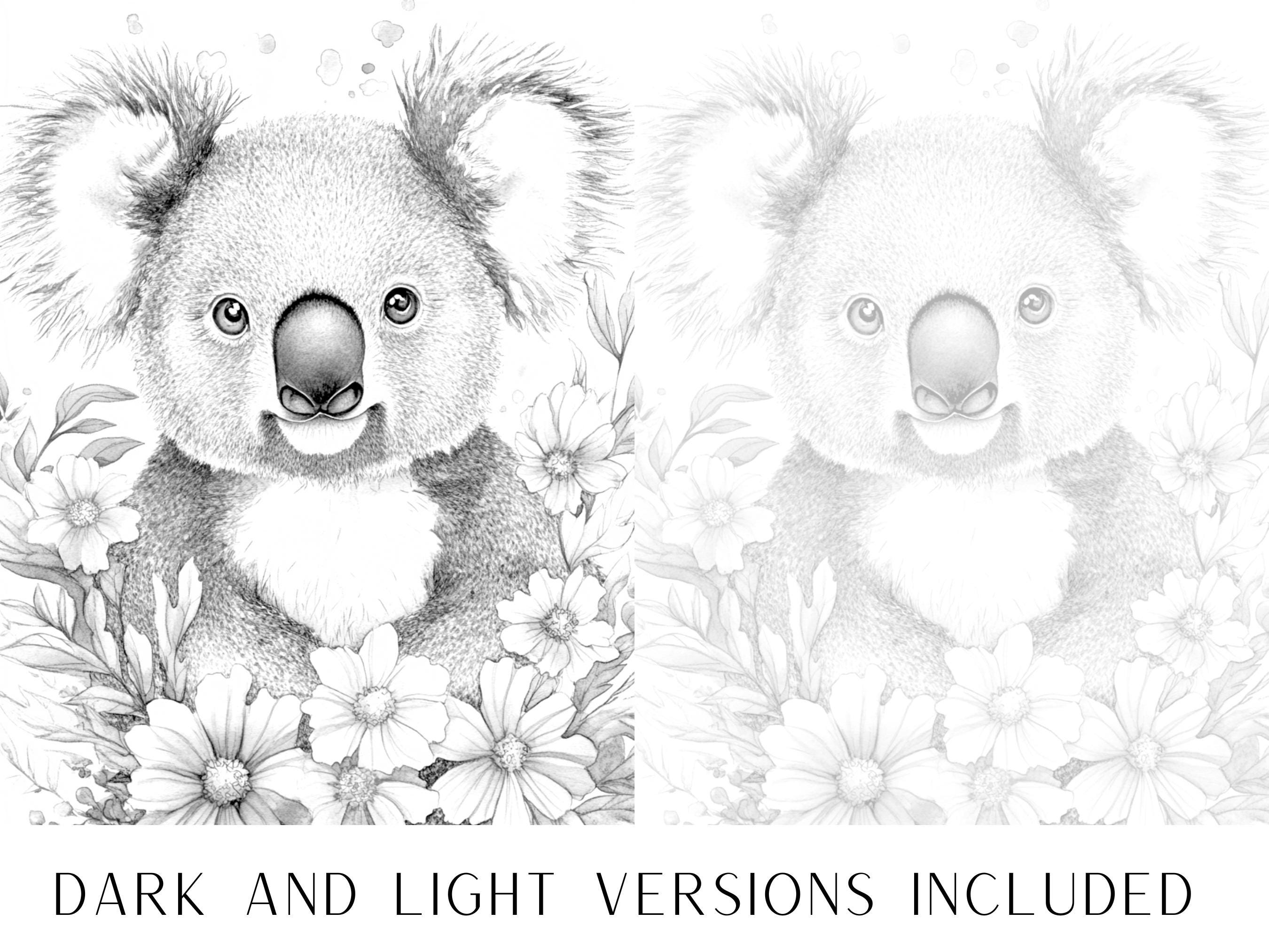 100 Floral Animal Coloring Pages - Instand Digital PDF Download, Adult ...
