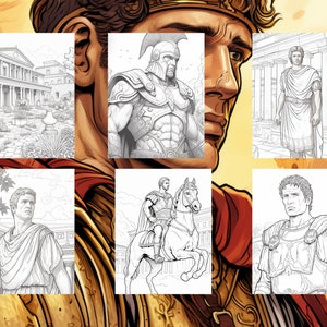 50 Ancient Rome Coloring Pages - Adult and Kids Coloring Book, History ...