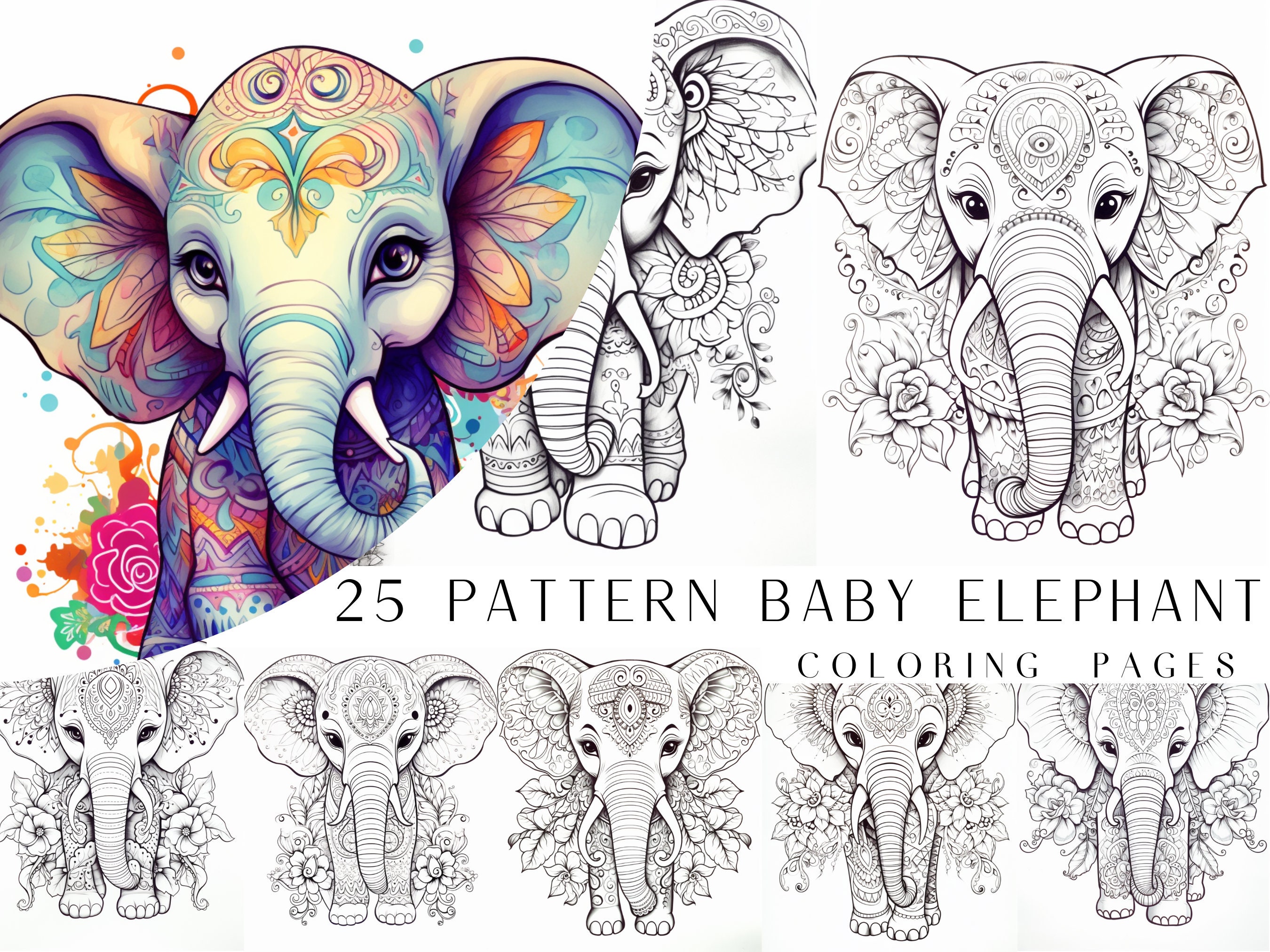 Baby Elephant Printable