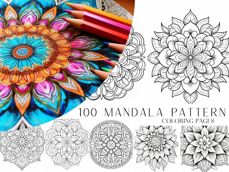 100 Mandala Coloring Pages Intricate - Il 794xN.4988909758 91km 