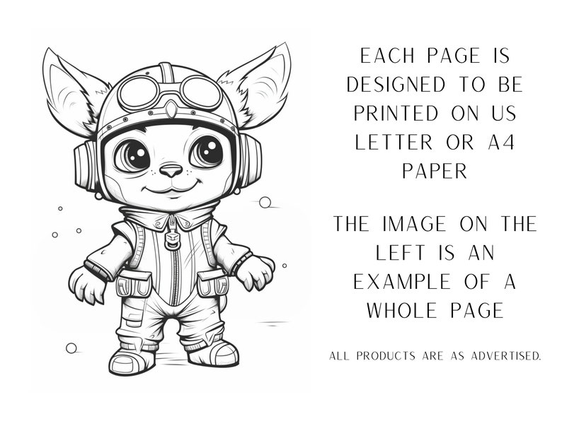 May include: A black and white line drawing of a cartoon animal wearing a pilot's helmet and goggles. The animal is wearing a jumpsuit with pockets and is standing with its arms at its sides. The image is an example of a printable coloring page.