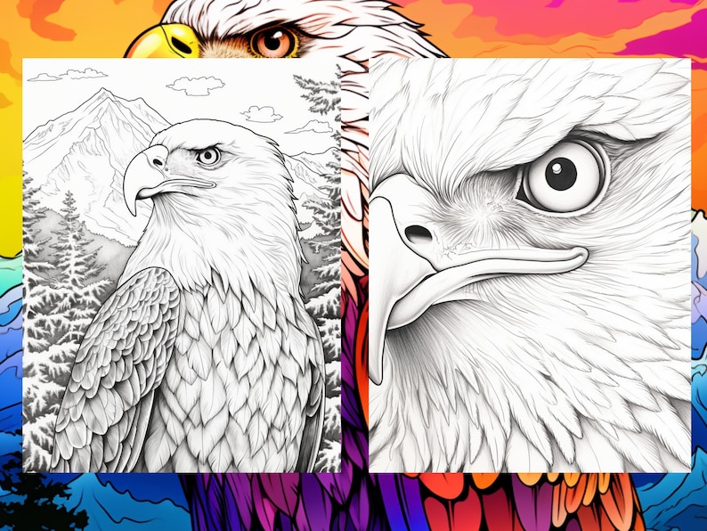 25 Majestic Eagle Coloring Pages - Adults and Kids Coloring Book ...