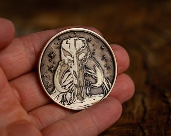 Mandalorian Challenge Coin Din Djarin Bo-Katan Helmet Coin Mythosaur Mando Star Wars Gift for him Star Wars Callenge Coin ECD coin Nerd Gift