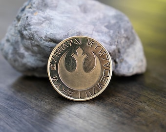 I Have Friends Everywhere, Andor Brass Challenge Coin, Star Wars Gift