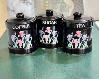 1980's Retro Coffee / Tea / Sugar Cannisters