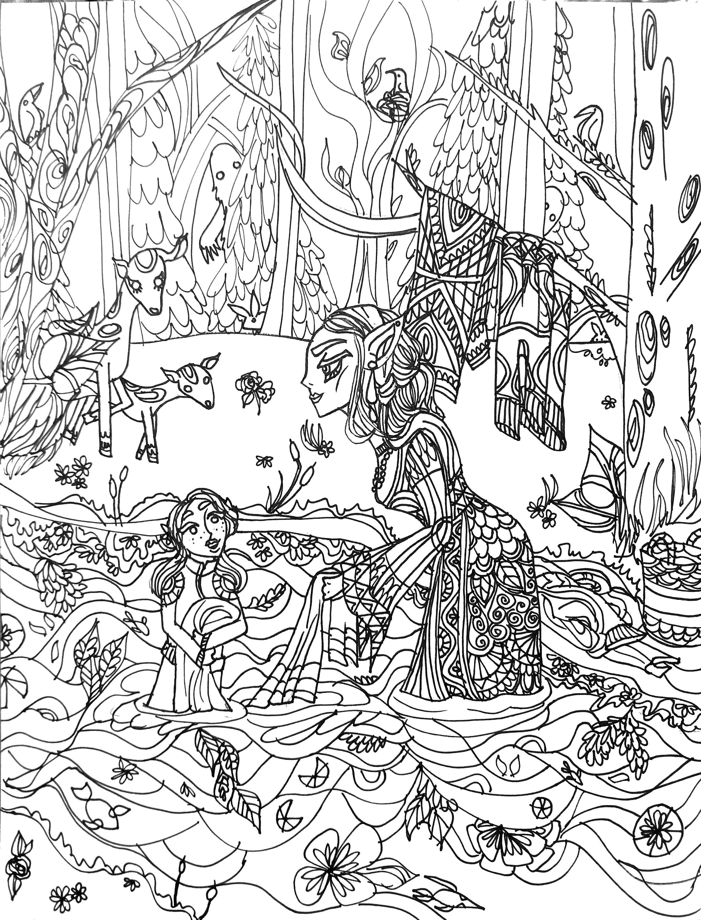 Elves' Chores Coloring Page - Etsy