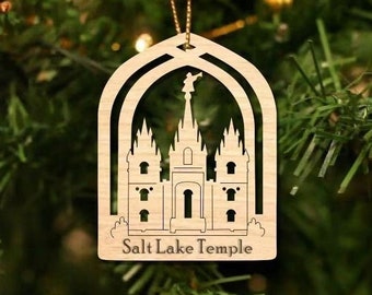 Custom LDS Temple Christmas Ornament, Latter Day Saint Temples, Latter Day Saints, Temples, LDS Christmas Decorations, LDS Ornament.