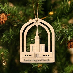 London England Temple Ornament, LDS Temple, Latter Day Saints, England Temples, LDS Christmas Decorations, LDS Ornament, Baptism Gift
