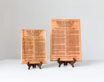 Family Proclamation and Living Christ Set Home Decor- Mormon Art