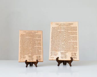 Family Proclamation - Living Christ-Articles of Faith - LDS Home Decor-Mormon Art - Jesus Christ- 3 Piece set