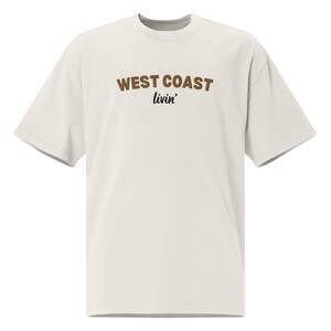 West Coast Shirt Embroidered Oversized Faded West Coast Livin' T-shirt