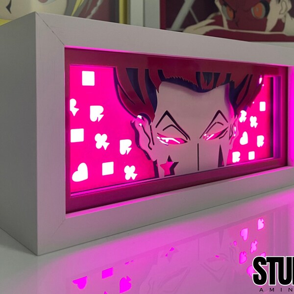 Handmade Anime Lightbox, Anime Night Light RGB Remote, Anime Lamp, Magna Lightbox for Anime Fans, 3D Paper Carving Anime Lightbox, Gift