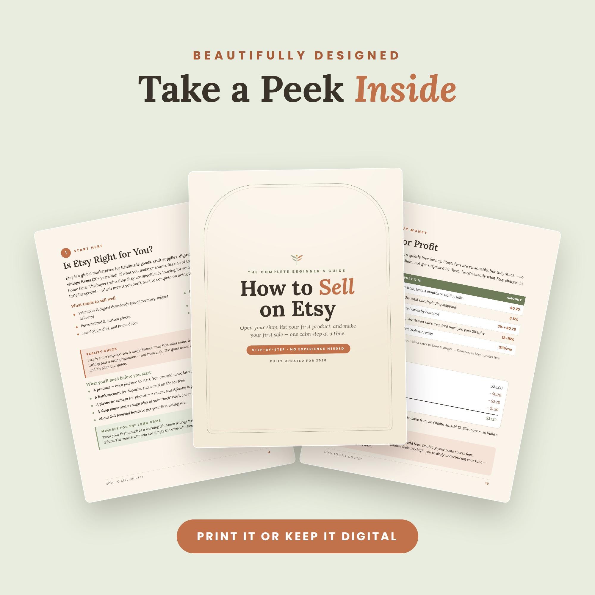 Beginner Etsy Shop Guide, Step-by-step Setup, SEO, Pricing (2026 PDF) - Etsy