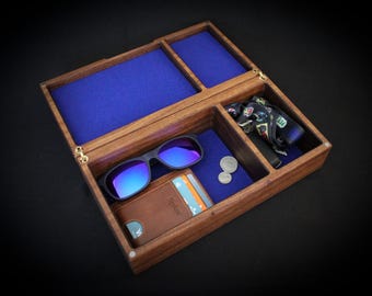Personalized Hardwood Tabletop Household Storage Box