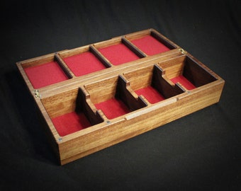 Personalized Hardwood Quadruple Commander Deck Box