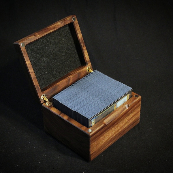 Personalized Hardwood Commander Deck Box