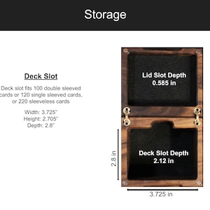 Personalisierte Hartholz Kommandanten Deck Box Bild 4