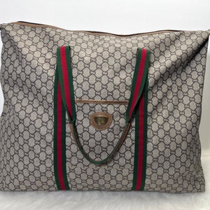 Gucci Sherry Line Weekender Monogram Bag GG PLUS – Pickled Vintage