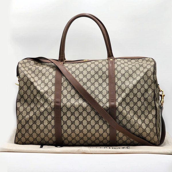 Authentic Gucci GG Joy Monogram Boston Travel Bag