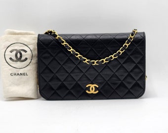 Authentic Chanel Timeless Classic Single Flap Wallet On Chain