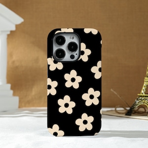 Simple Flower iPhone Case Silicone Case Hard Shell Case, For iPhone 15 13 13 Pro Max 12 Pro Max 11 XR Xs X Phone Case