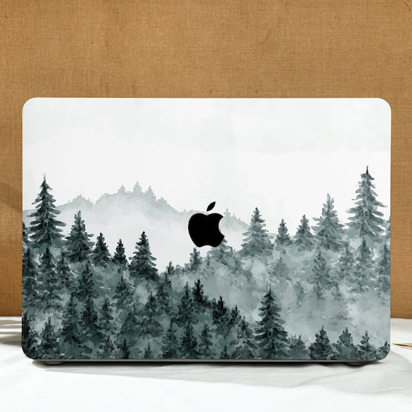 Quiet Mountain Forest Nouveau MacBook Case pour 2023 Air 15, Nouvel ordinateur portable Mac Pro, Macbook Air 13 2020, 12 Case Air Macbook Pro 13 14 15 16 2023