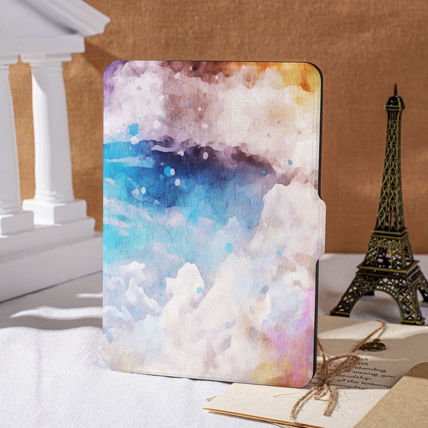 Rainbow Clouds Handstrap Kindle Case 2023, Sky Art All New Kindle Case Paperwhite Cover, Ombre Art Paperwhite 2021 Case Kindle 10Gen Case