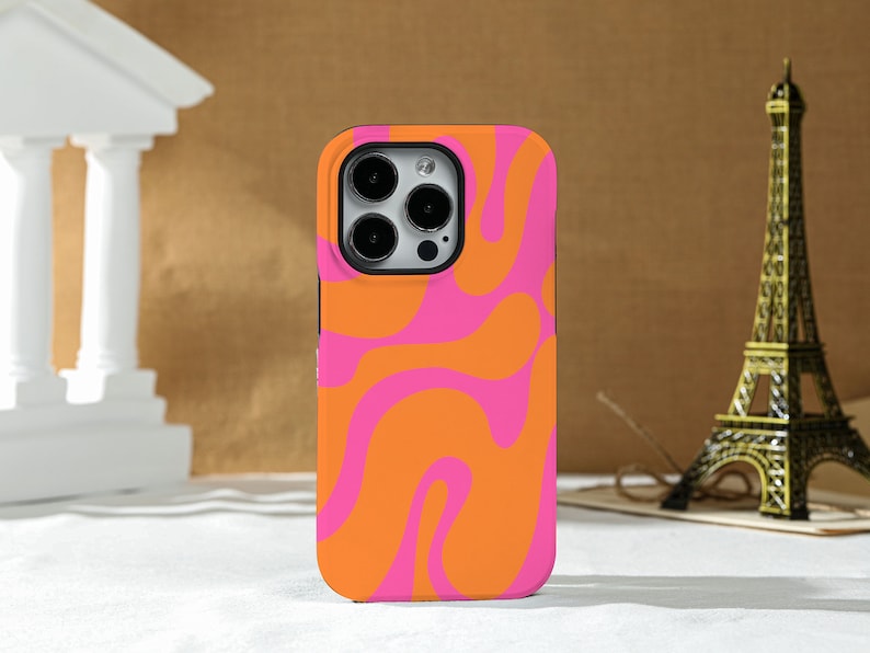 Pink Camo World iPhone Case Silicone Case Hard Shell Case, For iPhone 15 13 13 Pro Max 12 Pro Max 11 XR Xs X Phone Case Bild 1