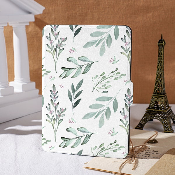 Watercolour Branches Kindle Case 2022, All New Kindle Case with Auto Wake/Sleep Paperwhite Cover, Paperwhite 2021 Case, Kindle Gen 10 Case