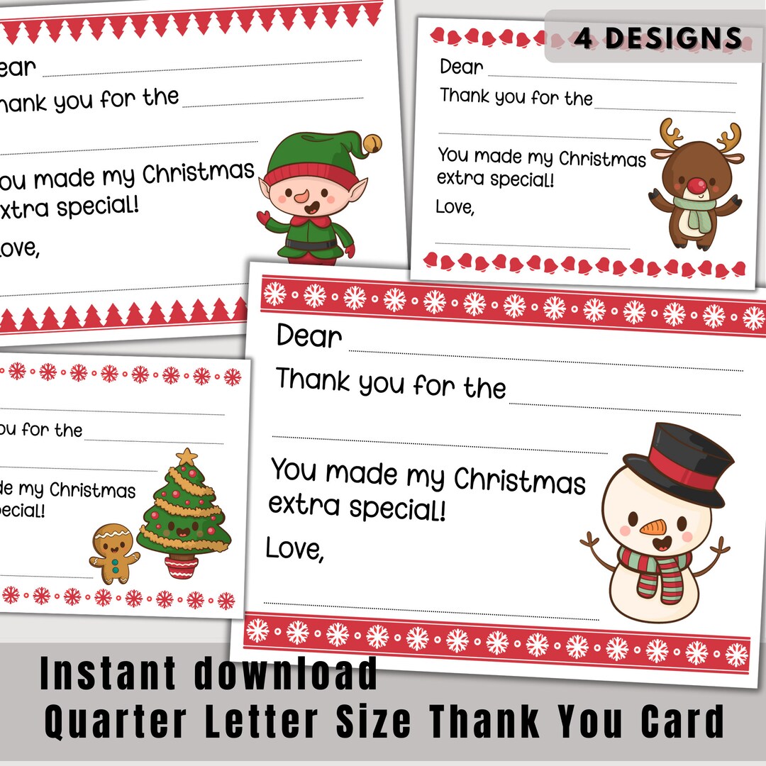 Printable Christmas Thank You Cards - Il 1080xN.5548167962 Tn2w 
