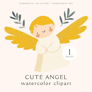 Süße Weihnachtsengel Clipart | Engel für Urlaub Handwerk | Digitaler Download | Kommerzielle Nutzung | Wunderliche Feiertags-Designs | Für Scrapbooking