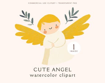 Niedliche Weihnachtsengel-Cliparts | Engel für weihnachtliche Bastelarbeiten | Digitaler Download | Kommerzielle Nutzung | Verspielte Weihnachtsmotive | Für Scrapbooking