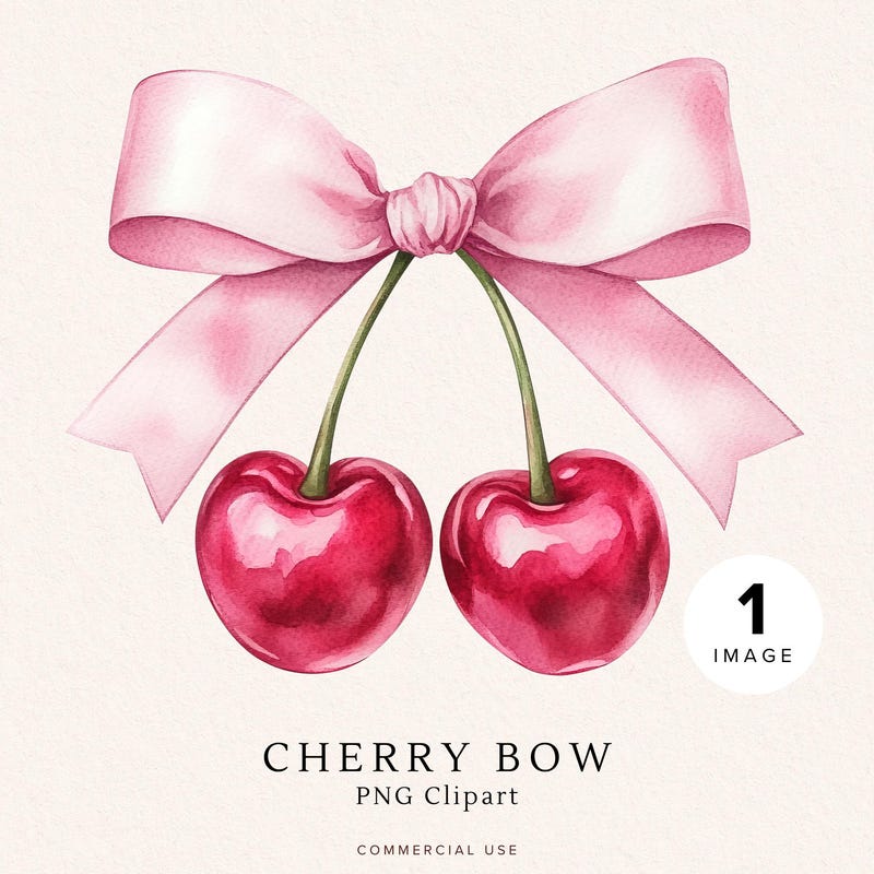 Cherries and Bows - Etsy UK