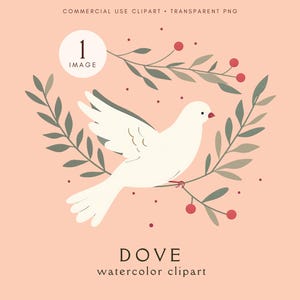 Clipart de paloma minimalista / Arte elegante de la paz / Pacífico / PNG de alta calidad / Manualidades / Descarga digital / Perfecto para imprimir / Scrapbooking
