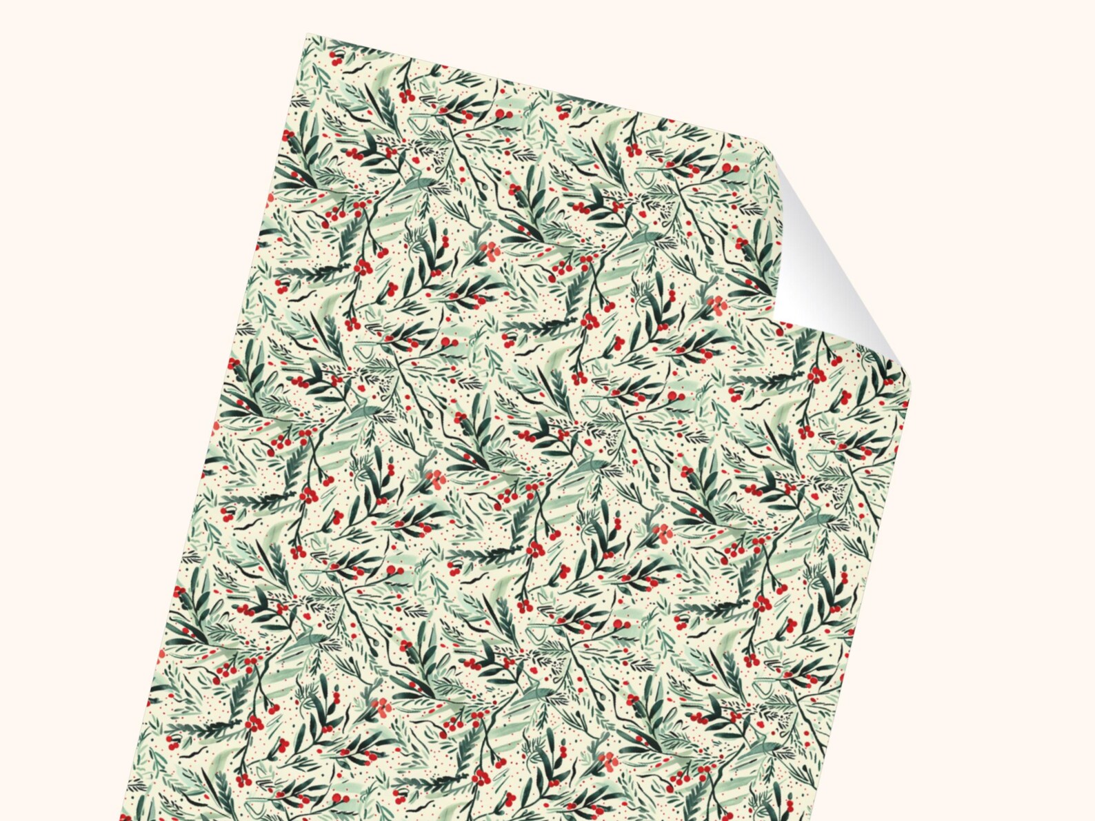Holly Repeat Pattern Holly Seamless Pattern | Vintage Winter Berries | Repeating Pattern ...