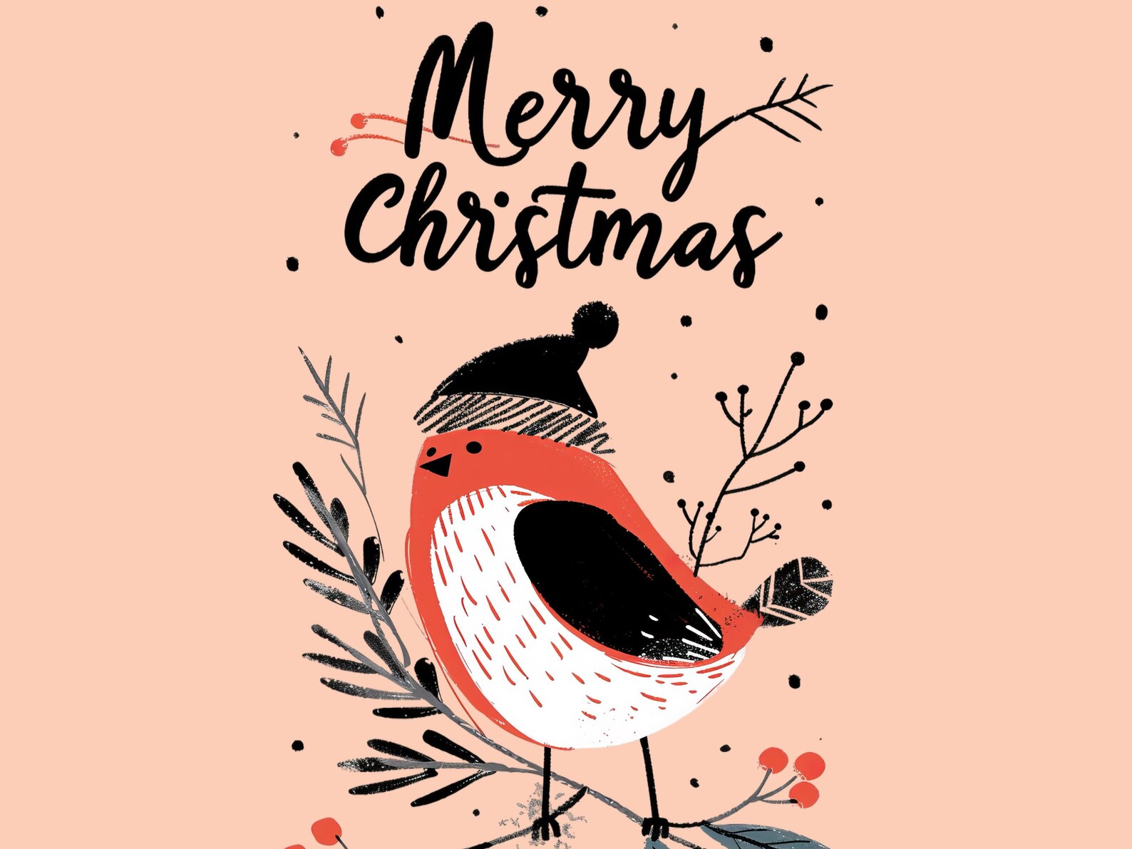 Christmas Robin Clipart | Cute Bird | High Quality PNG | Card Making ...