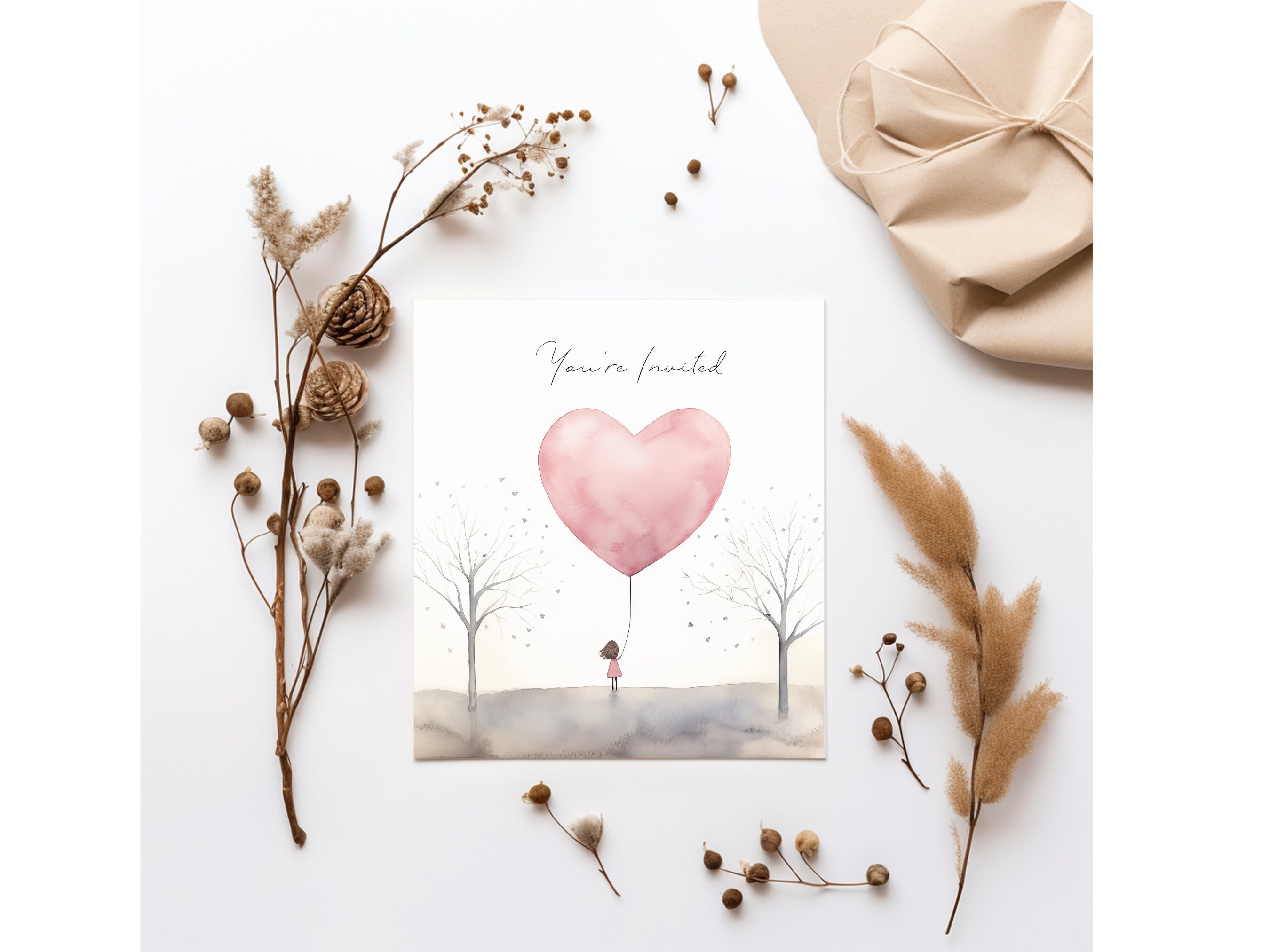 Watercolor Heart Balloon Clipart | Girl Clip Art | Pink Heart Balloons ...