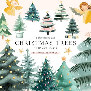 Skurril Weihnachtsbaum Clipart | Minimalistische Winter Dekoration | Illustration | Festliche PNG Grafik | Urlaub Handwerk | Scrapbooking | Kartenherstellung