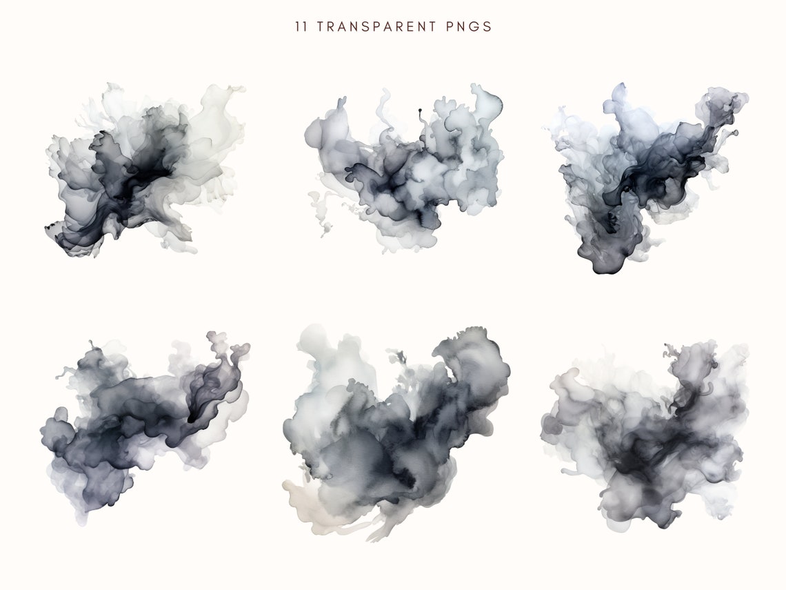 Grey Color Splash Clipart | Alcohol Ink Png | Watercolor Splash ...