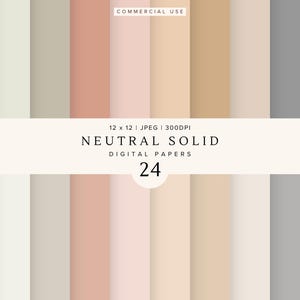 無地デジタルペーパー、スクラップブッキング用の印刷可能な背景、カラフルなデジタルペーパー、すぐにダウンロード